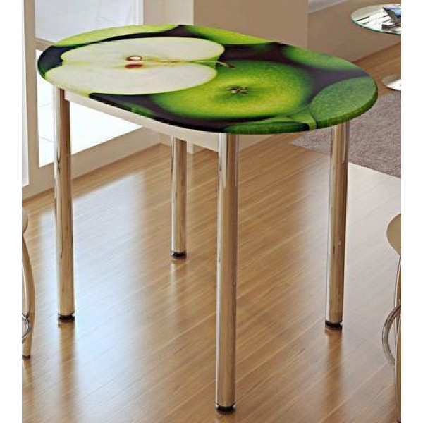 Стол обеденный с принтом Зеленое Яблоко (БТС)