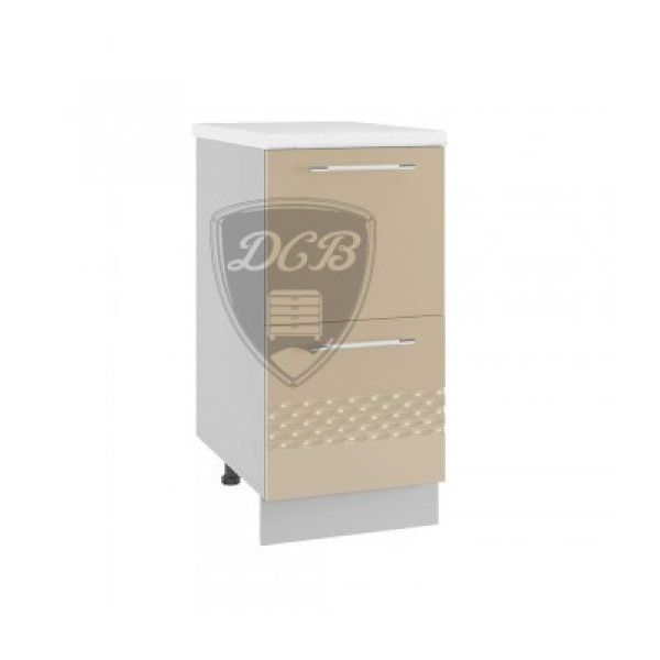 КАПЛЯ 3D ШНК2-400 шкаф нижний комод (2 ящика)