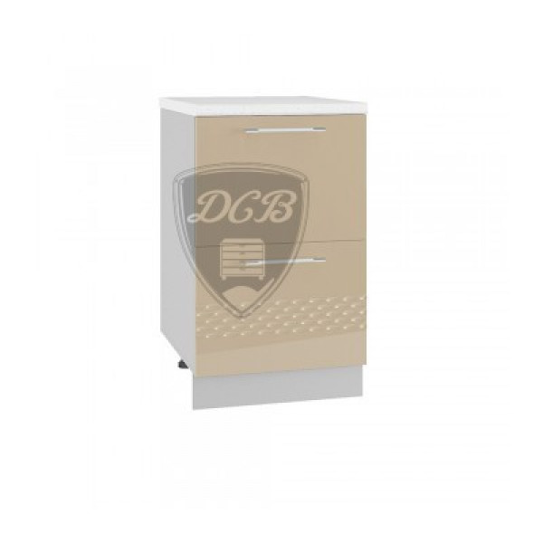 КАПЛЯ 3D ШНК2-500 шкаф нижний комод (2 ящика)
