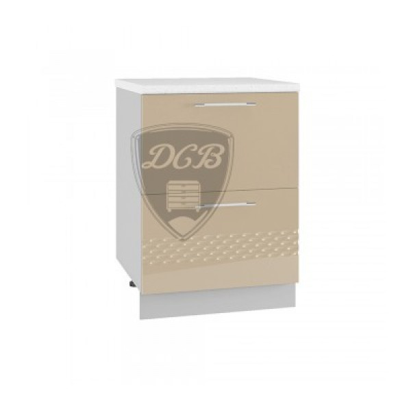 КАПЛЯ 3D ШНК2-600 шкаф нижний комод (2 ящика)