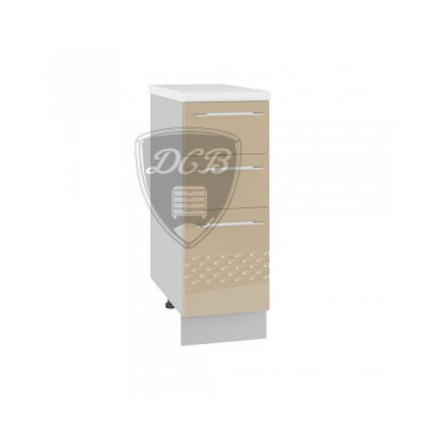 КАПЛЯ 3D ШНЯ-300 шкаф нижний с 3 ящиками