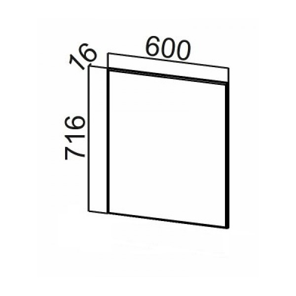 Ройс Фасад одинарный 60 см П601 (Дсв)