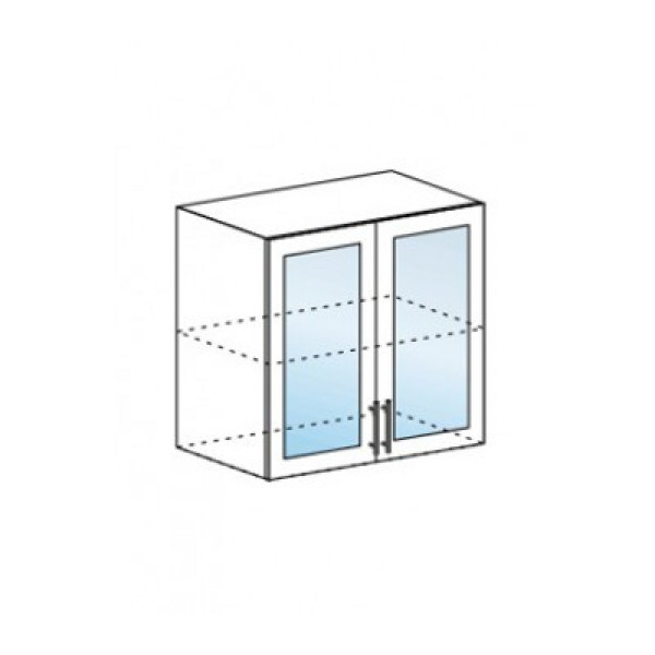 Скала ШВС-800 шкаф навесной со стеклом (Дсв)