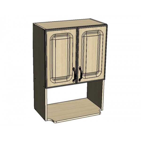 Кухонный шкаф Моника B60V с патиной под микроволновку