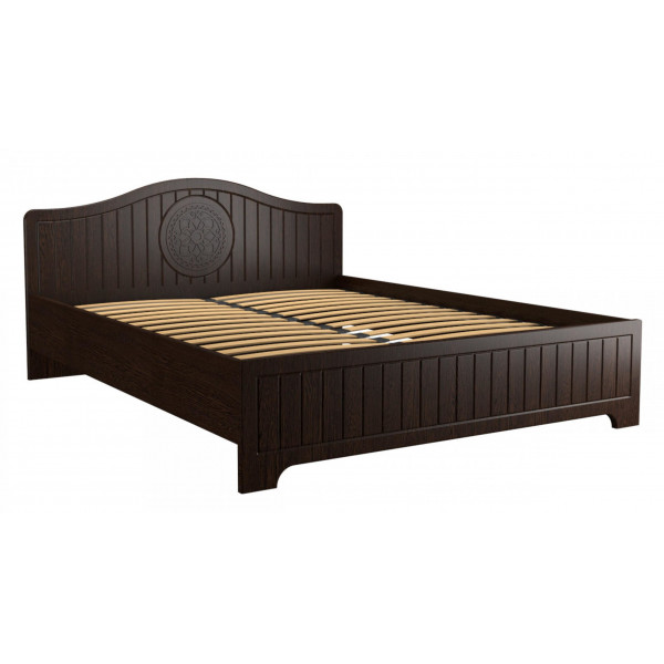 Кровать «Монблан» МБ-603К (2000х1600) венге/орех шоколадный (Компасс)